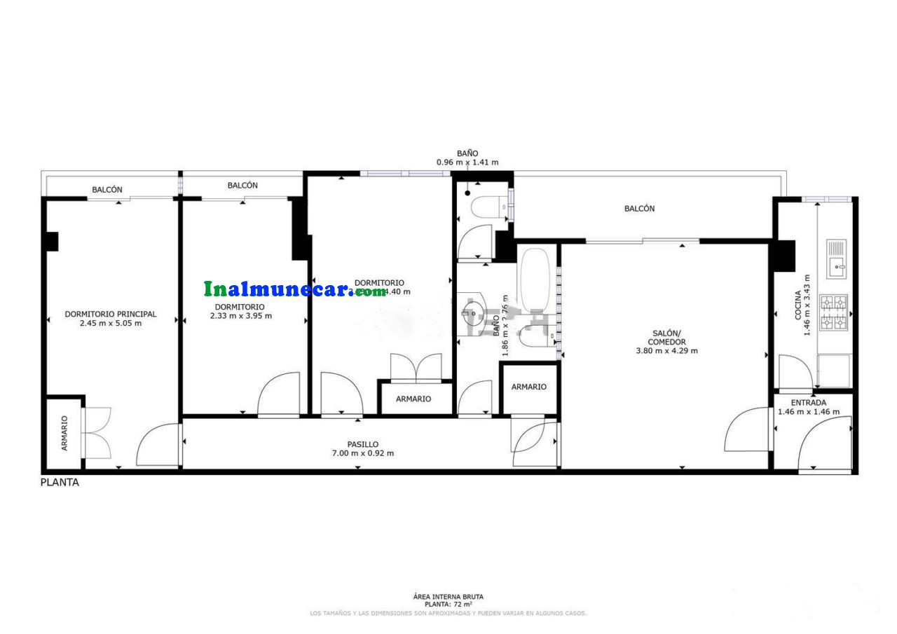 Piso en venta en Almuñecar con piscina y parking comunitario