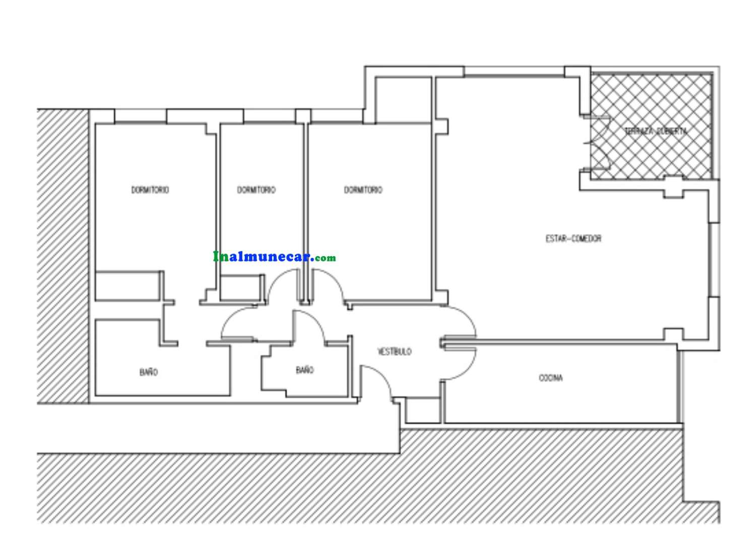 Große Wohnung zum Verkauf in Almuñecar mit geschlossener Garage.